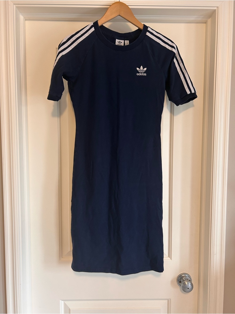 Adidas Three-Stripe Midi T-Shirt Dress